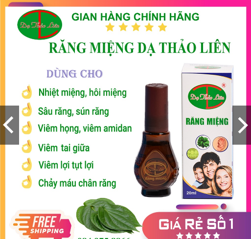 [CHÍNH HÃNG] Tinh Dầu Răng Miệng Dạ Thảo Liên - Khắc Phục Các Vấn Đề Về Răng Miệng