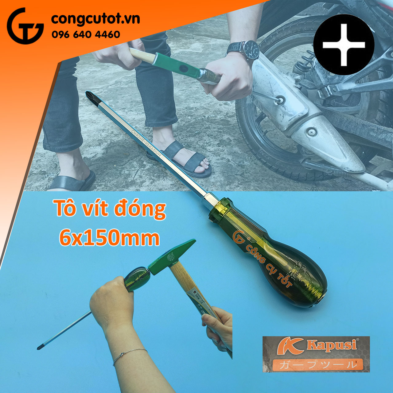 Tô vít đóng 4 cạnh Kapusi