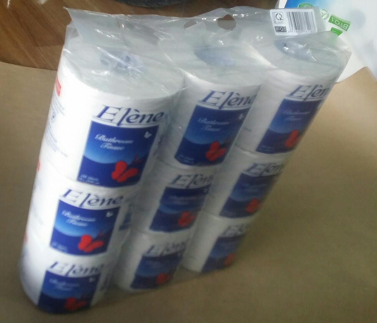 Combo 2 lốc Giấy vệ sinh Elene 9 cuộn 3 lớp