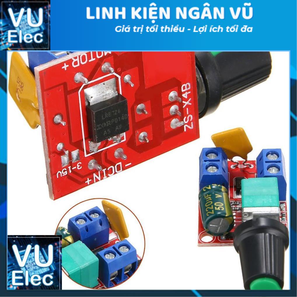 Dimmer DC3-24V 5A - Điều tốc động cơ, quạt Dc