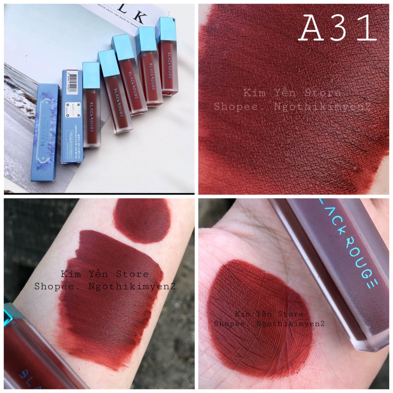 SON KEM BLACK ROUGE A 31  ĐỎ NÂU