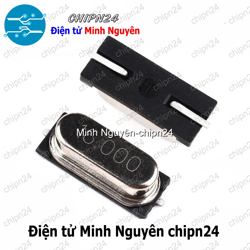 [3 con] (K350) Thạch anh Chân Dán 49SMD (2 chân 11.0592M/12M/13.56M/14.7456M/16M/18.432M/20M) - [Chọn Loại] - HHH.00361