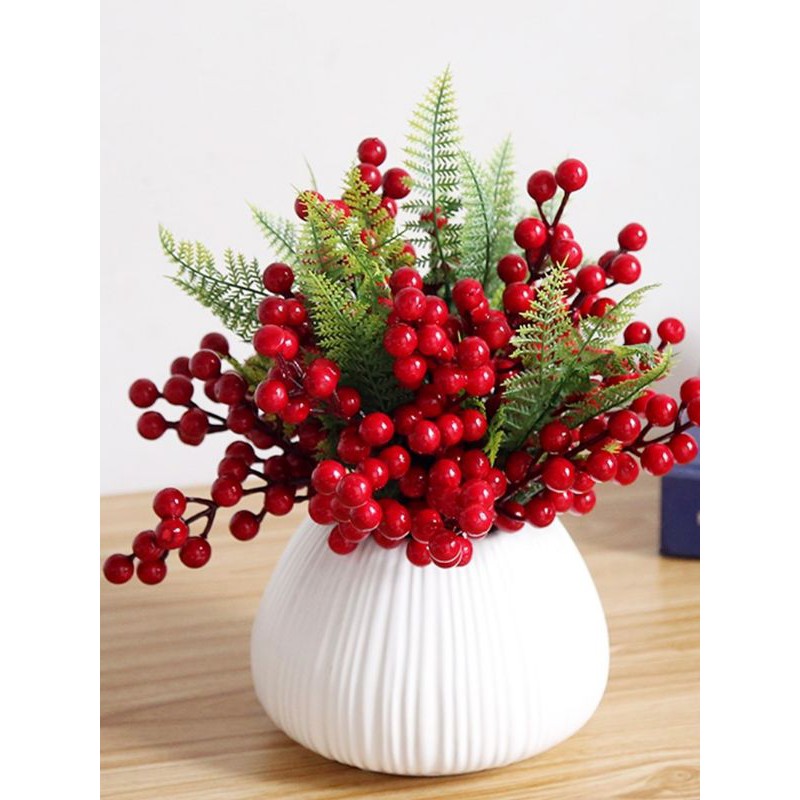 Chùm quả cherry,Quả mọng trang trí giáng sinh