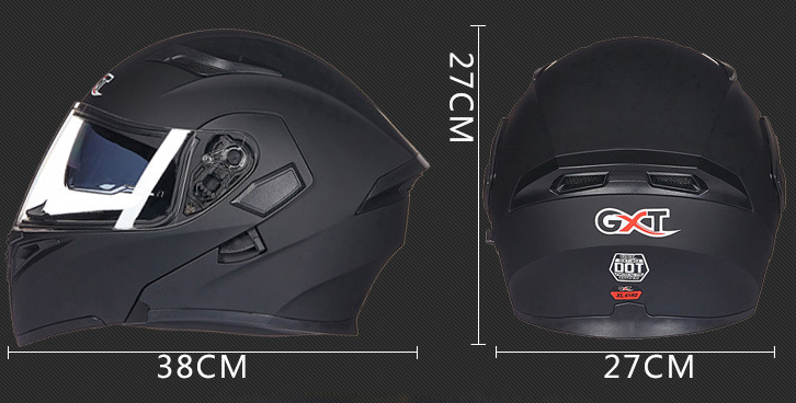 Mũ Bảo Hiểm Fullface Lật Hàm 2 kính GXT