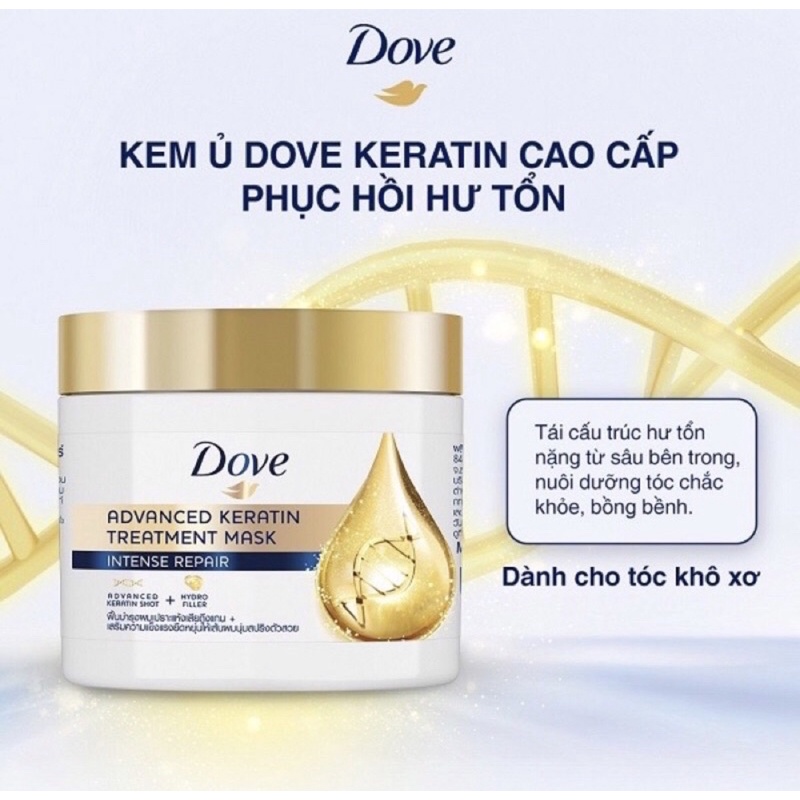 Kem Ủ Tóc Phục Hồi Hư Tổn DOVE
