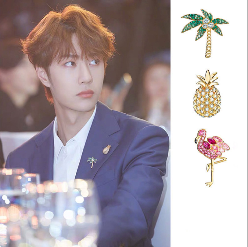 Ghim cài trang trí đính đá quần áo /nón/balo nhiều mẫu