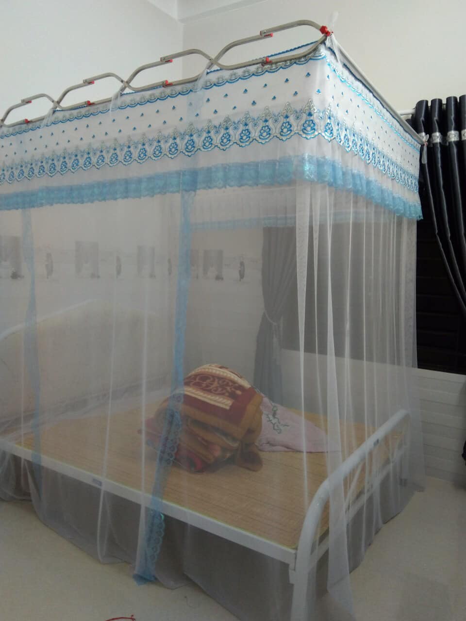 [GIẢM GIÁ SỐC] màn khung xếp gọn, màn tuyn lạnh TRỌN BỘ (nhiều kiểu ren đẹp)