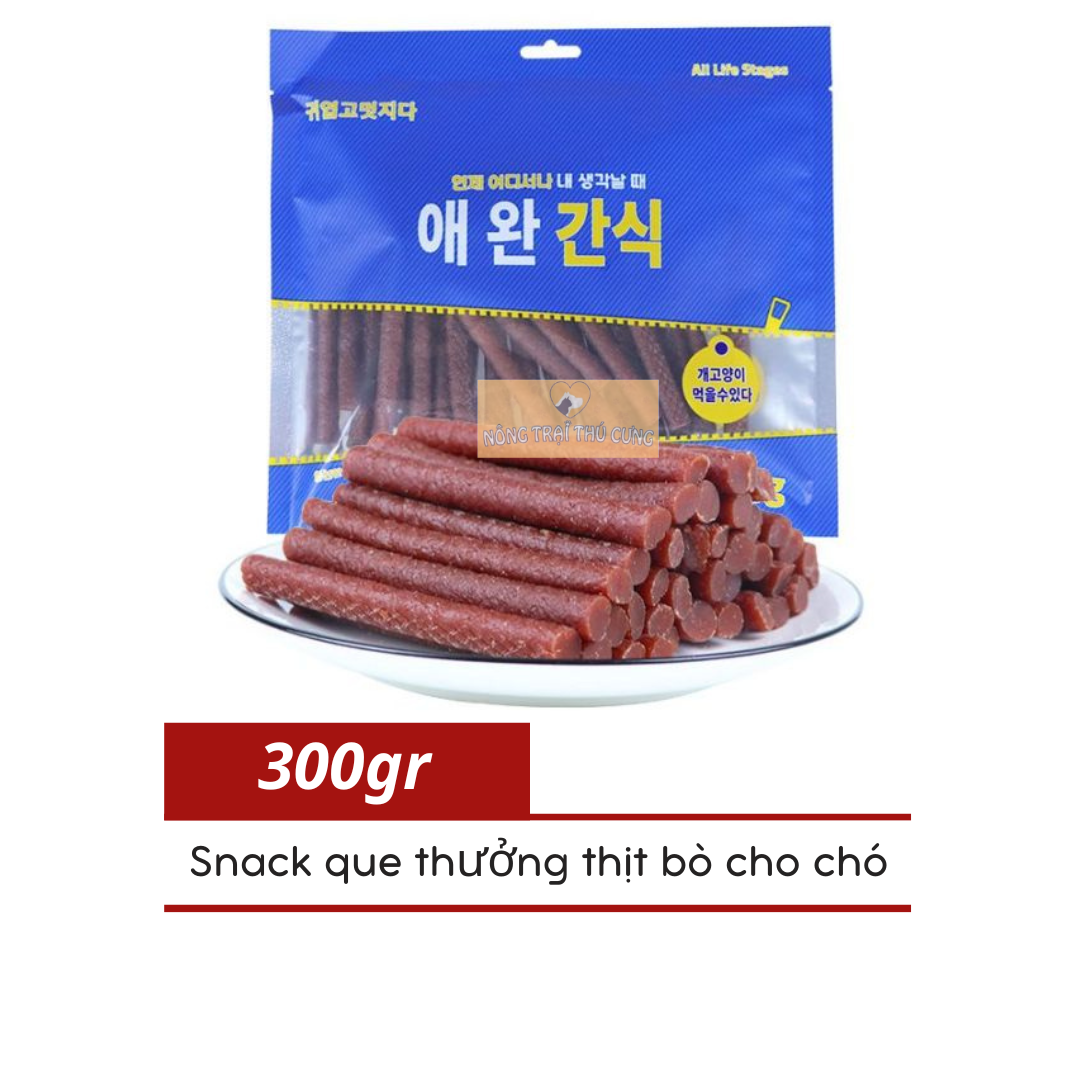 Beef Stick Snack for Dogs in Stick/Pill Form 300Gr - [Pet Farm]