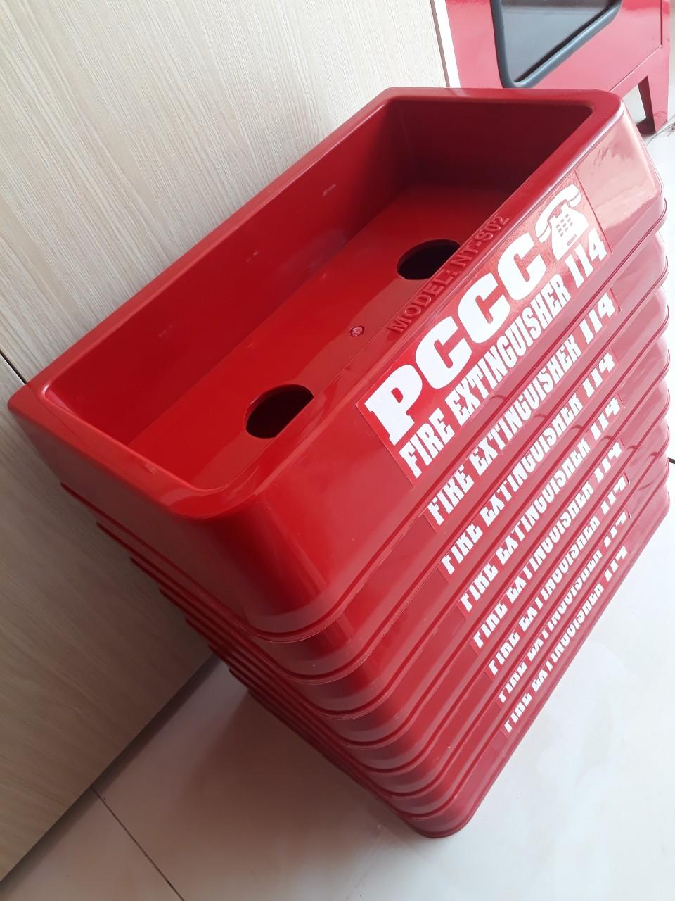 Kệ nhựa đôi đựng 2 bình chữa cháy ( hình thật bao đẹp)