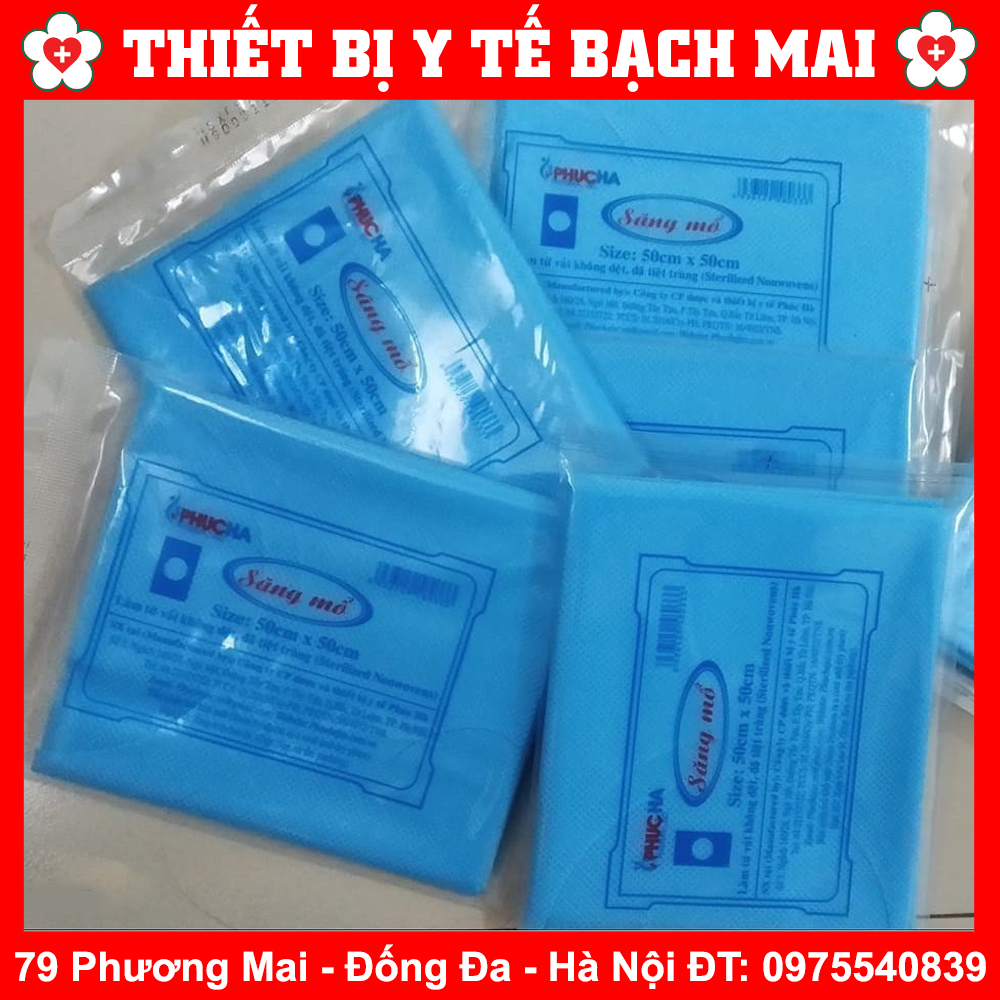 Combo 05 Gói Săng Mổ Có Lỗ, Không Lỗ 50x50cm