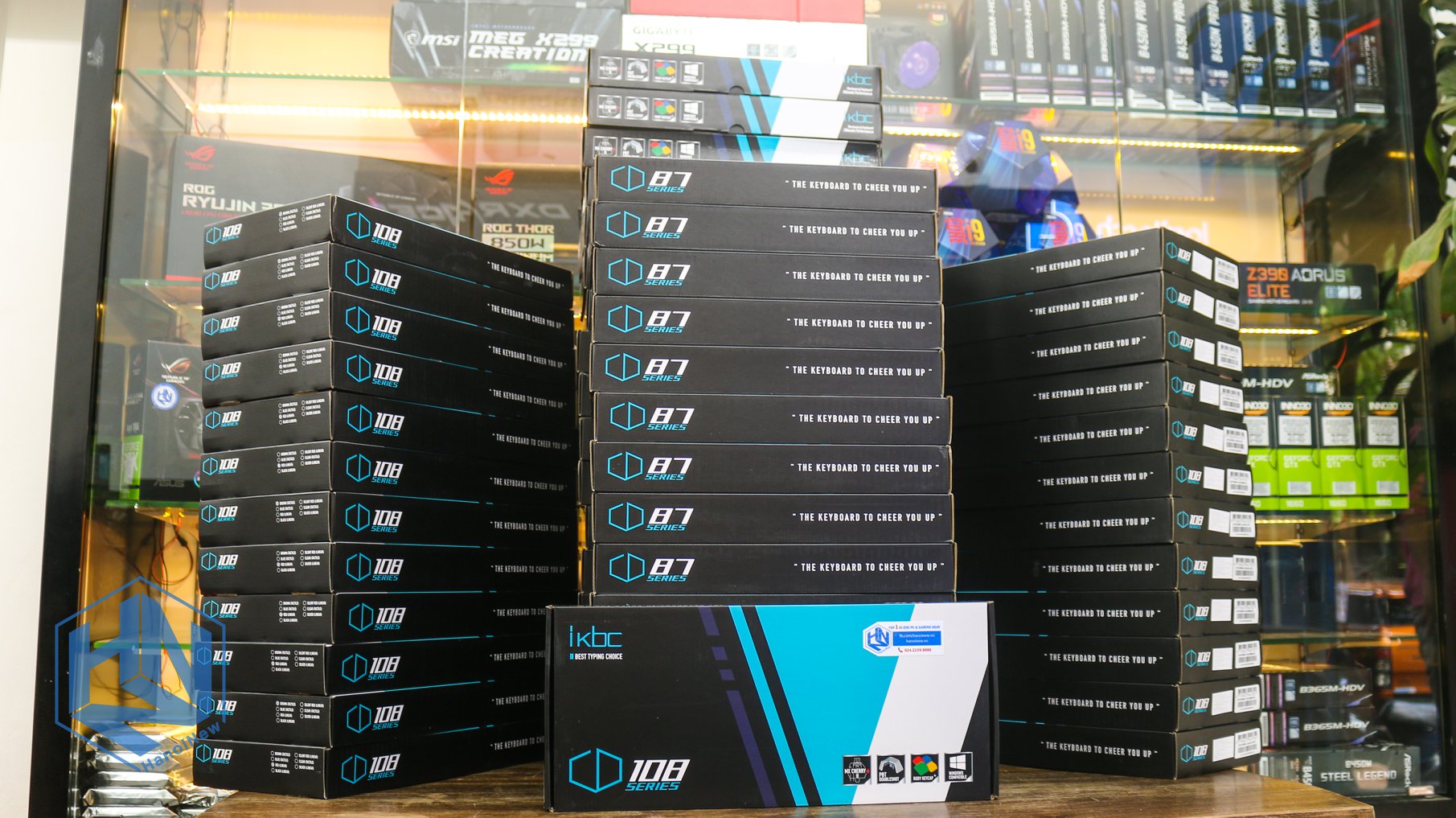 Bàn phím cơ iKBC CD 108 PD Black - PBT Double Shot Keycaps (CD108)