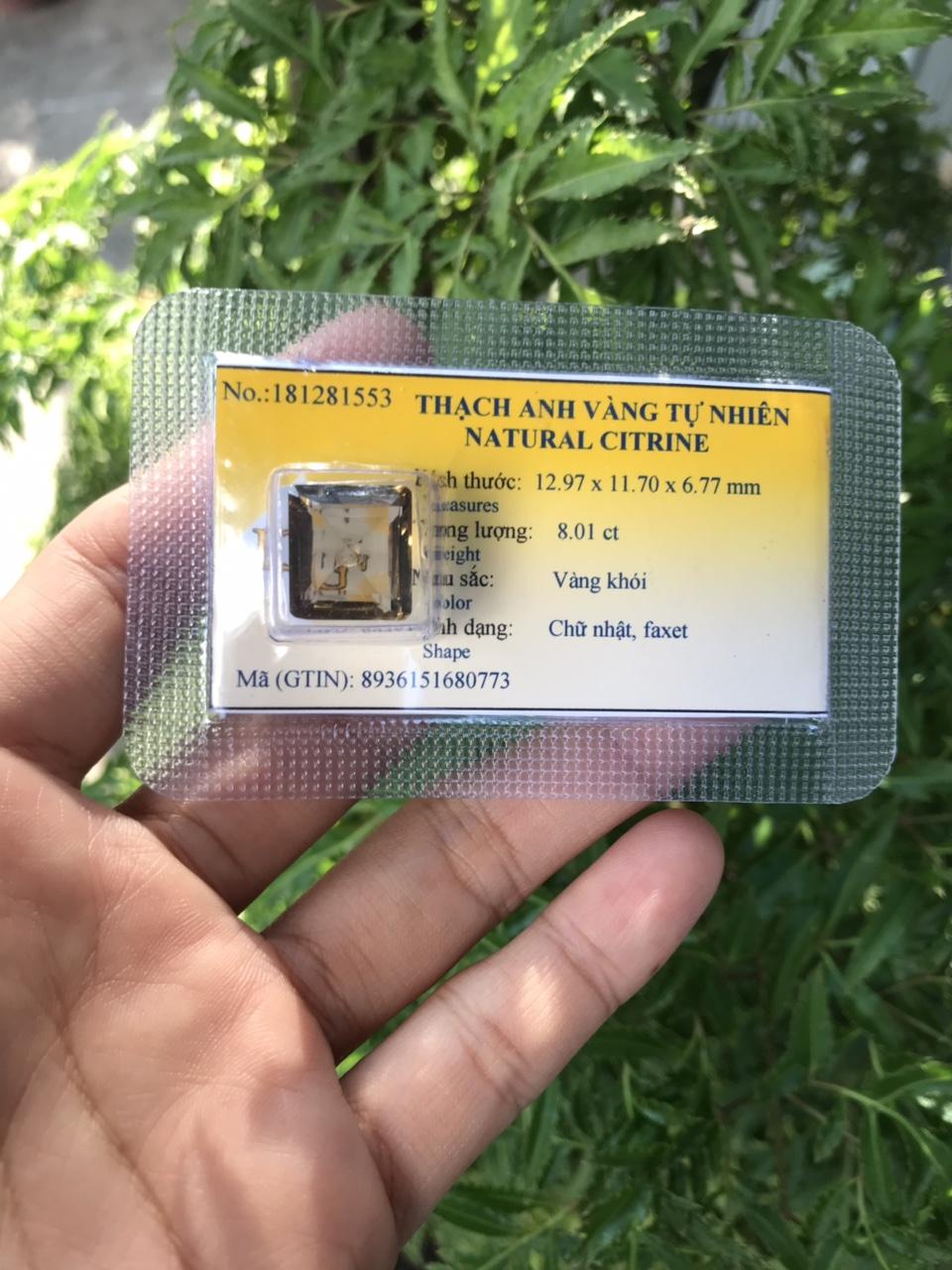 Đá Citrine - Thạch anh vàng thiên nhiên (Đã kiểm định)