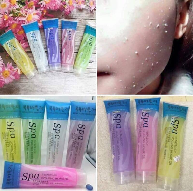 Kem tẩy da chết Spa Exfoliating Shower Gel