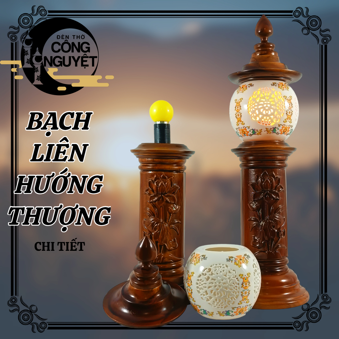 Altar Lamp "White Lotus Grow Up"