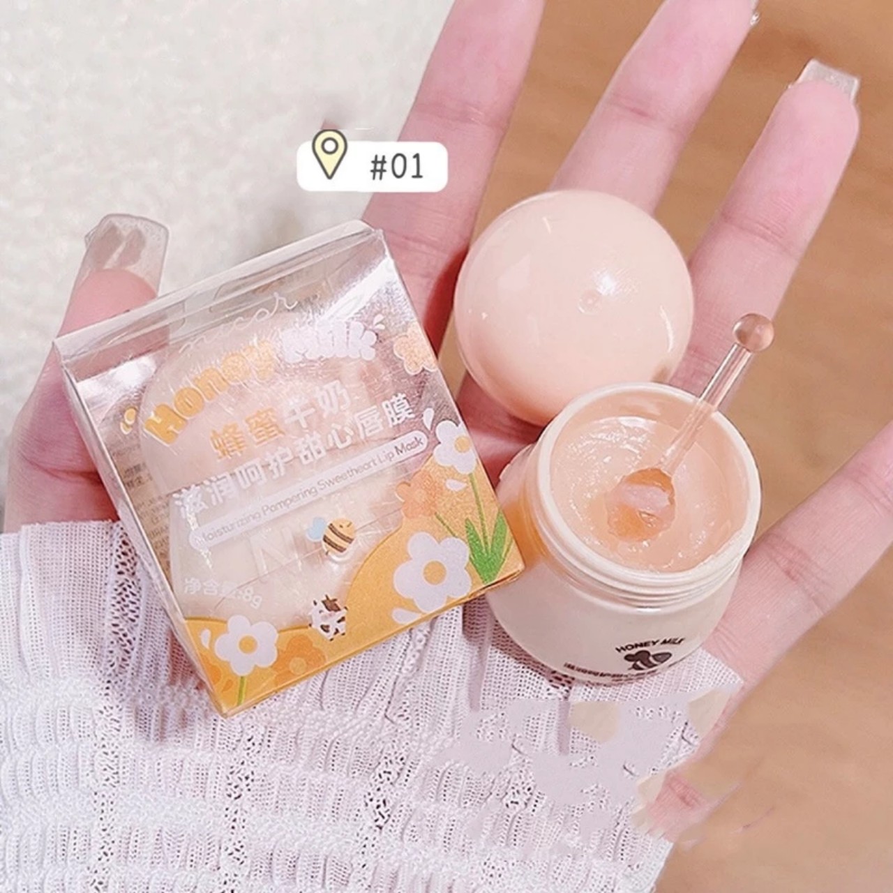 Mask jelly lip balm soft lip gloss sweet aroma
