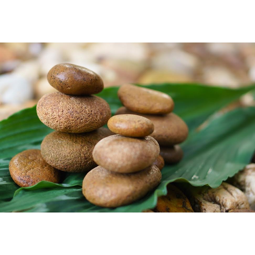 Đá tắm tự nhiên tẩy da chết đá kỳ tắm (tròn dẹt)