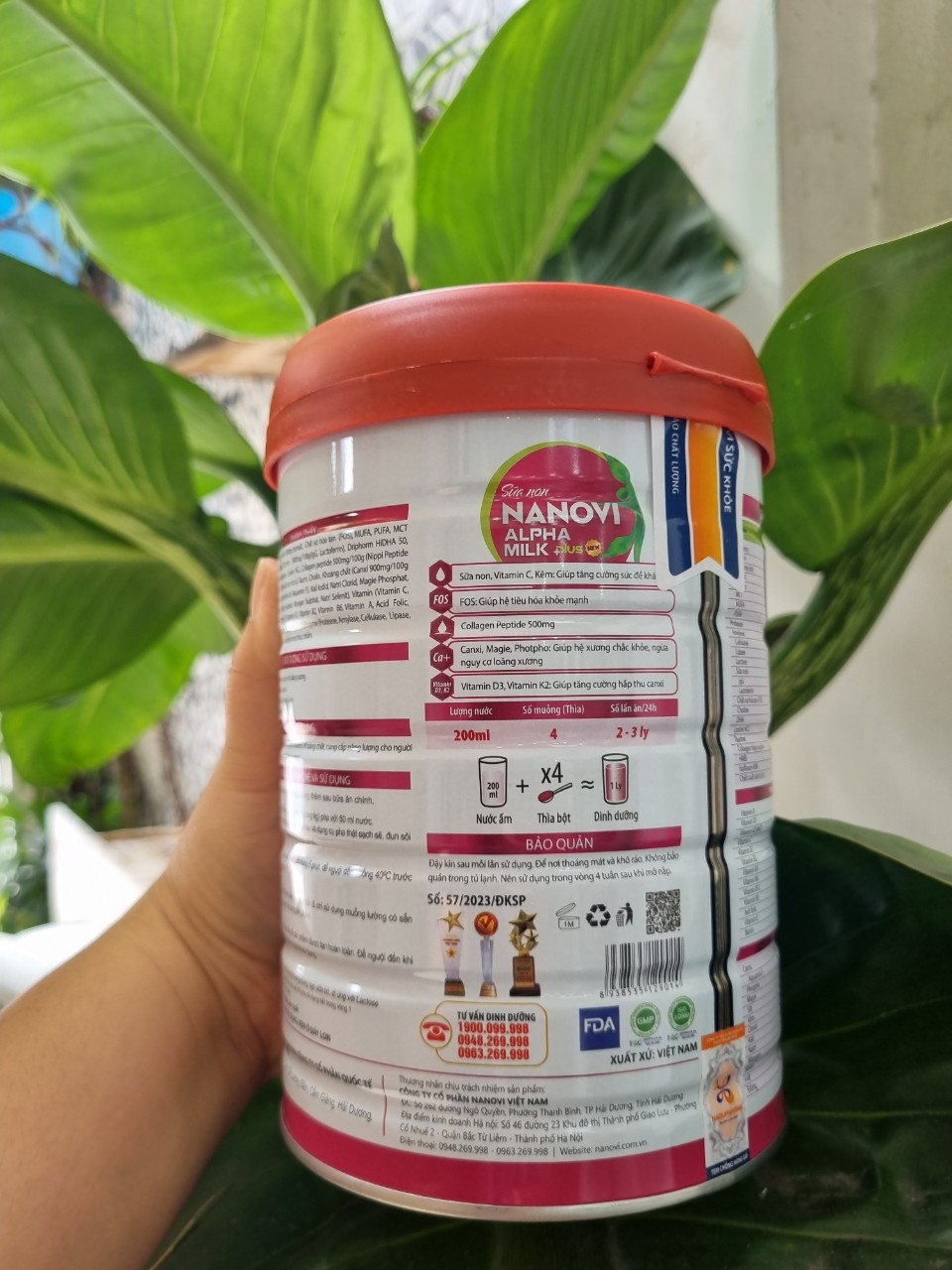 {900g/hộp, HSD 2027} Sữa Non Nanovi Alpha Milk .