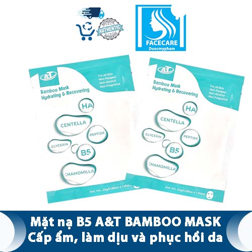 MẶT NẠ B5 BAMBOO MASK AT HYDRATING & RECOVERING Cấp Ẩm Phục Hồi da