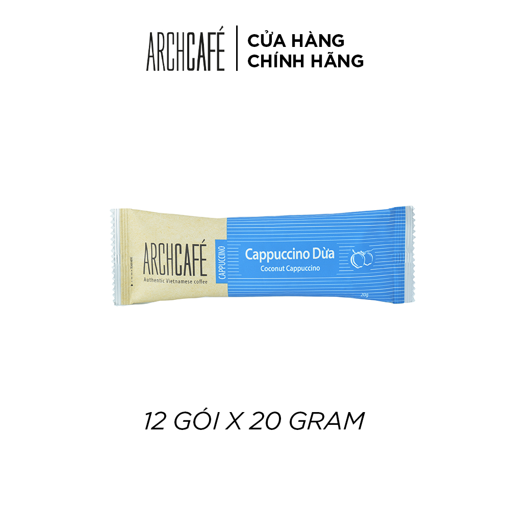 Coconut Cappuccino - Archcafé Instant Coffee (Box 12 packs x 20g)