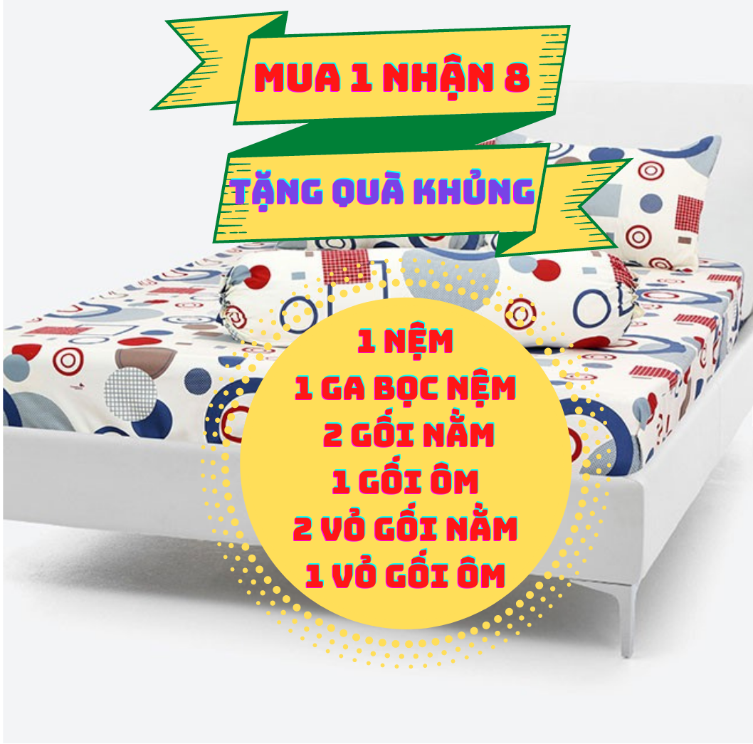 Nệm gấp 3 cao su non thắng lợi gấp 3