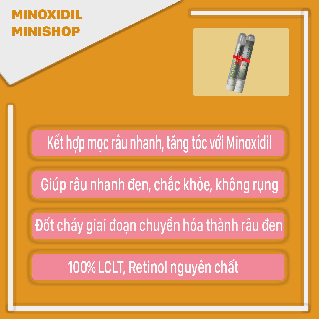 LCLT+ Retinol mix Minoxidil Giúp Mọc Râu Tóc Nhanh