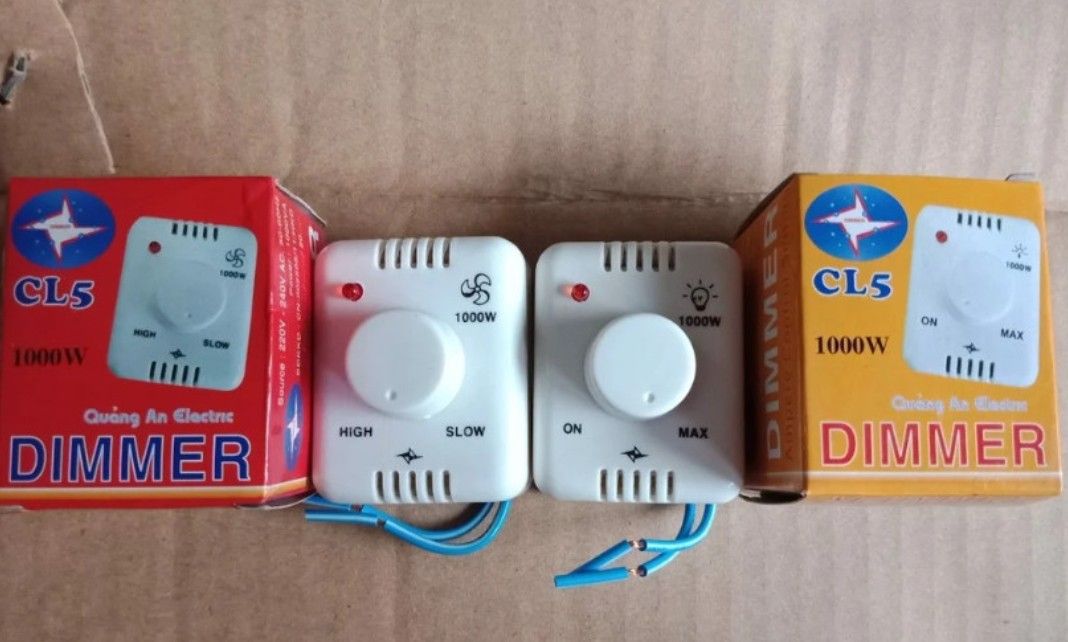 Dimer nổi đèn,quạt  IP - 1000W (Công tắc điều chỉnh )