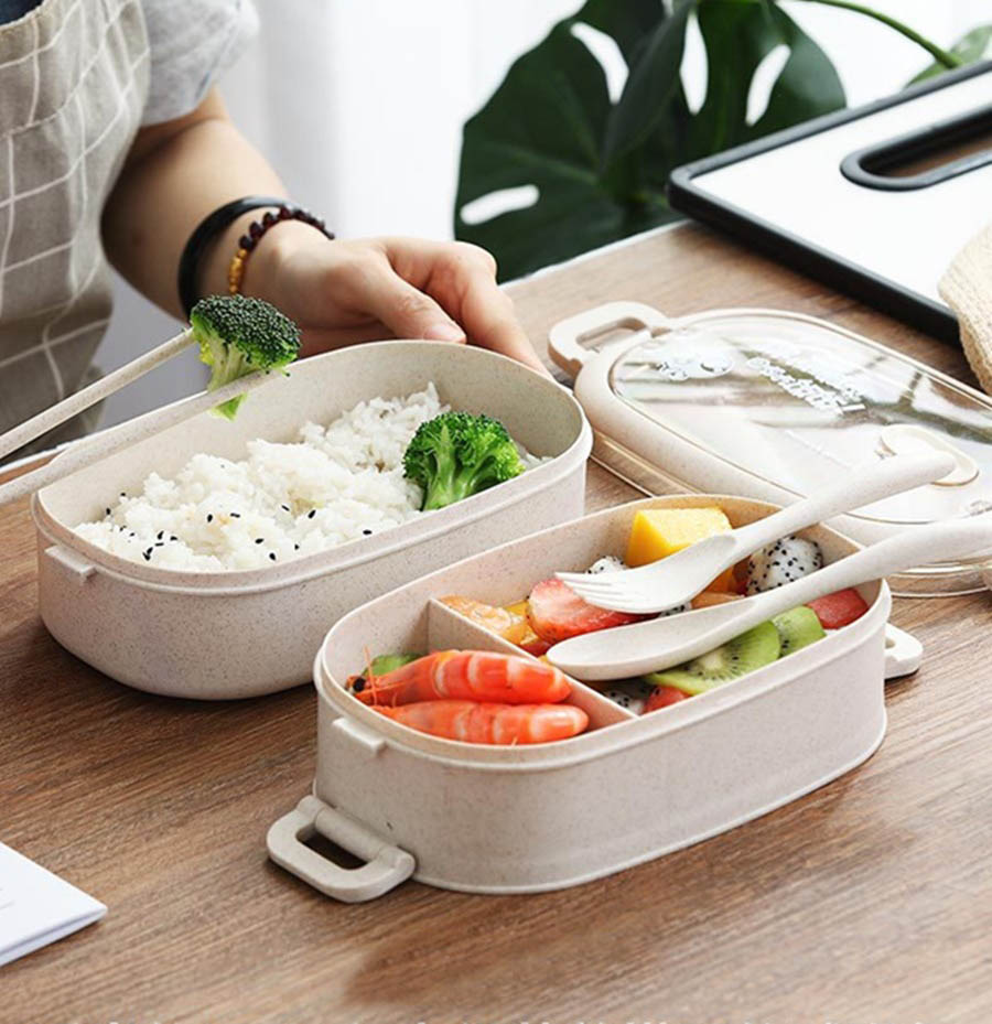Cà mèn đựng thức ăn hai ngăn
