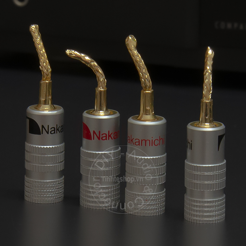 Jack cắm mỏ chim mềm cắm cho cọc loa nhân đồng mạ vàng 24K 1.5mm 4 chiếc