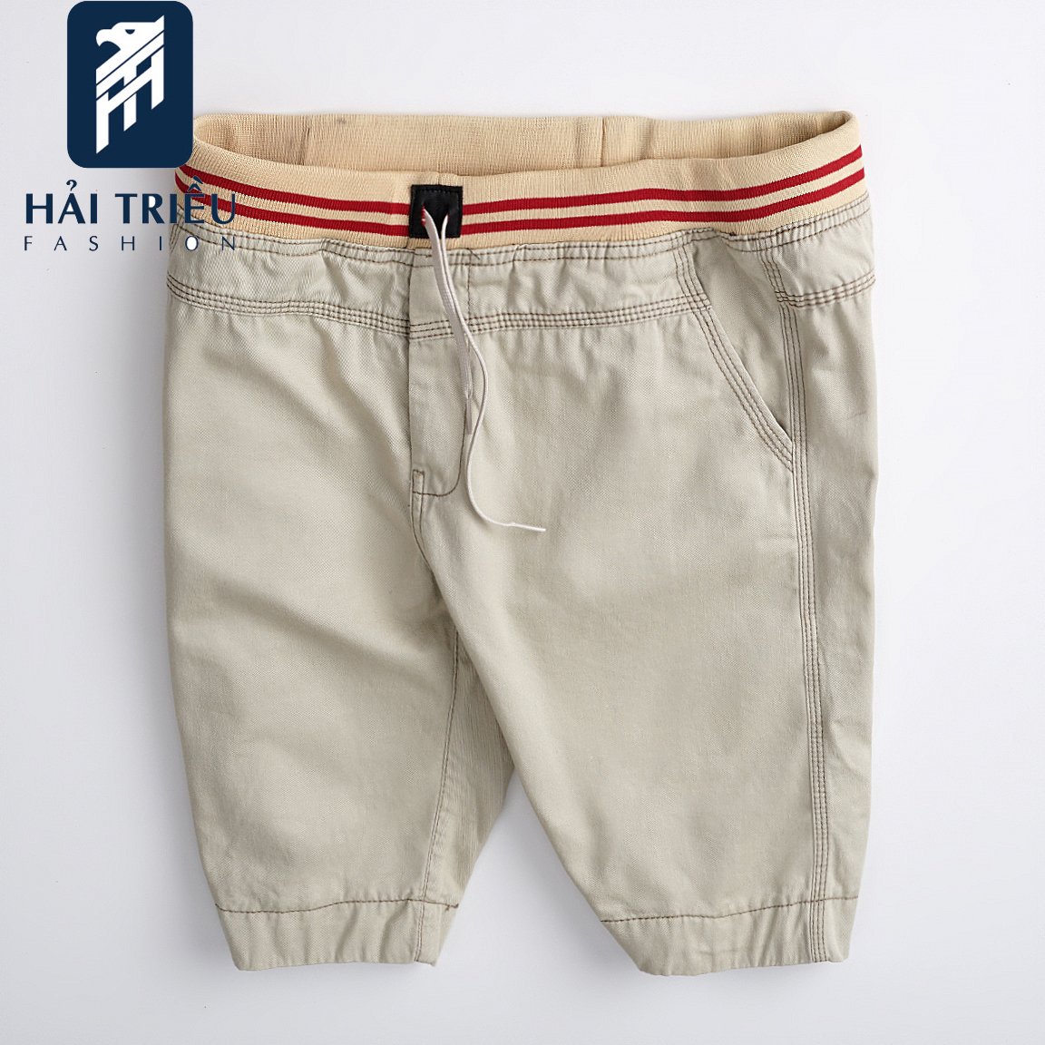 Quần short kaki nam lưng thun HT19