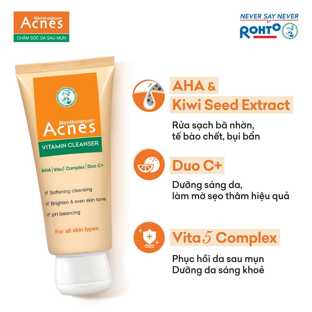 Kem rửa mặt VITAMIN ACNES VITAMIN Cleanser 100g