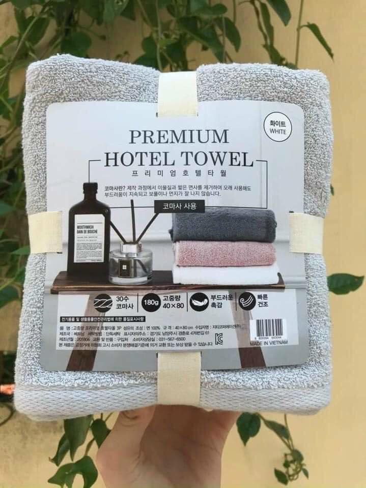 Set 4 khăn tắm Hàn Quốc cao cấp
