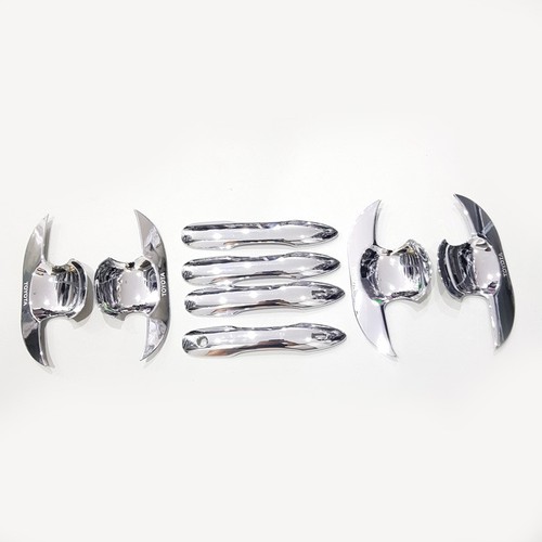 Bộ ốp tay nắm cửa, hõm cửa xe mạ Crom dành cho xe Toyota Corolla Cross