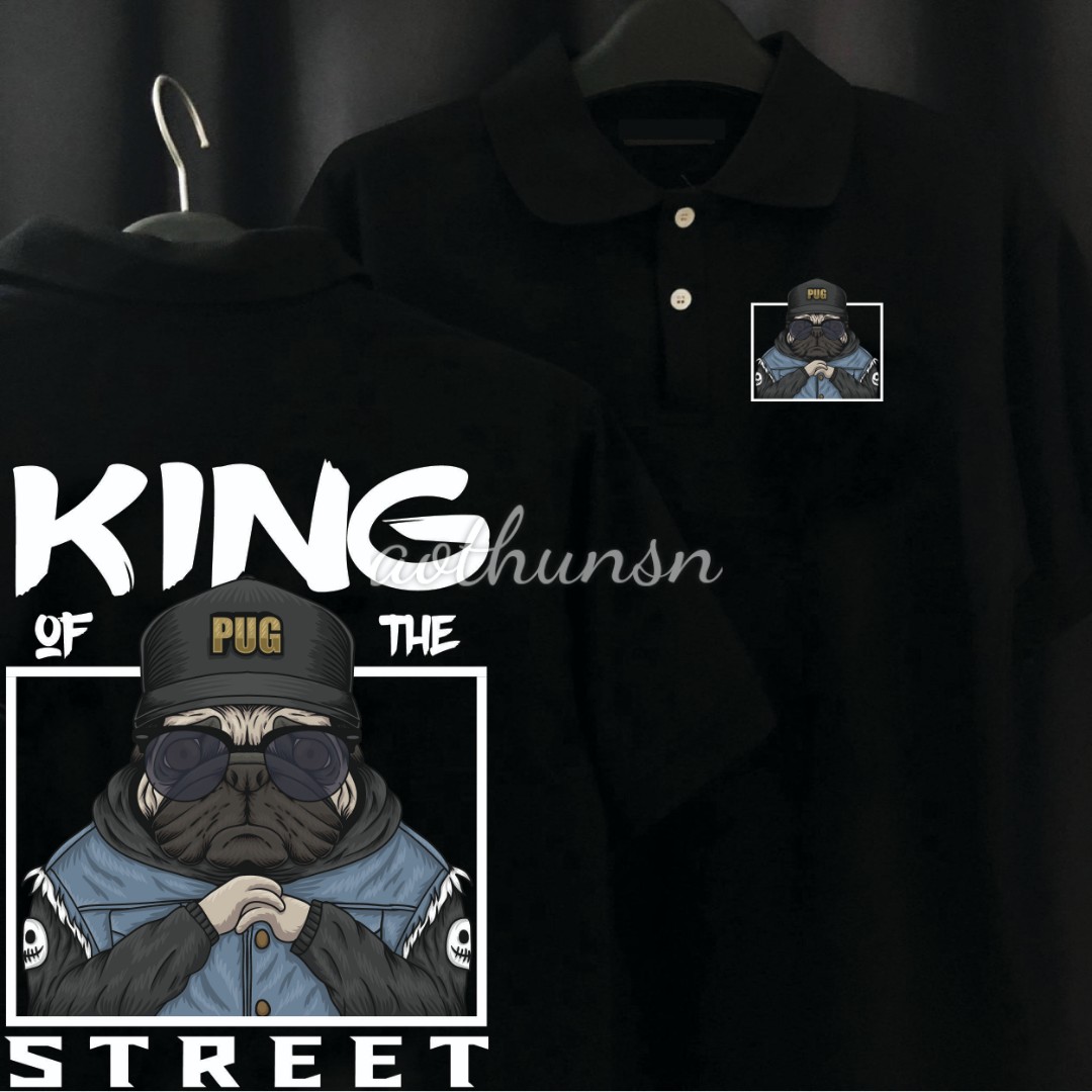 Áo thun CỔ TRỤ CỔ BÂU King mới