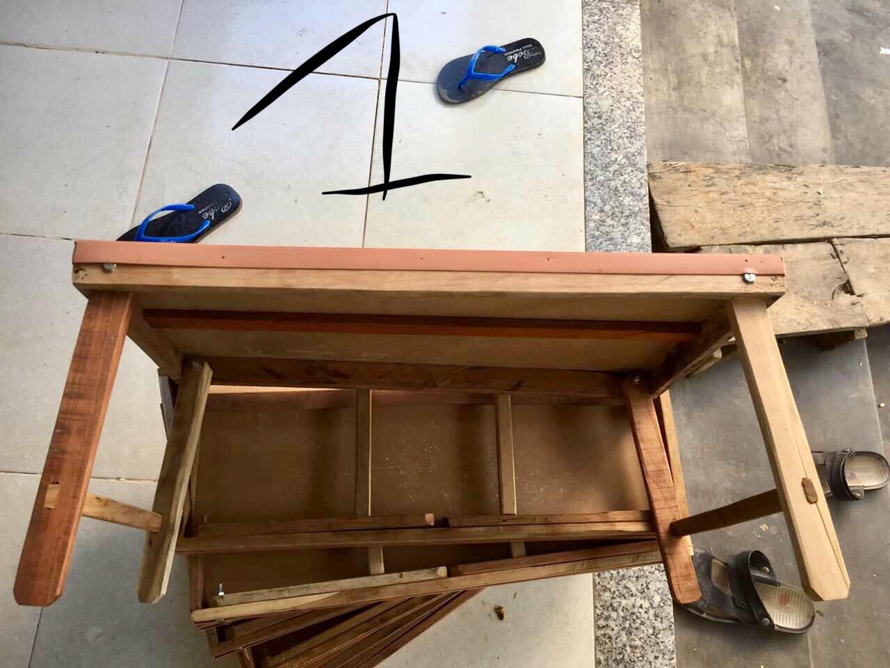 Bàn Gập Gỗ Sinh Viên