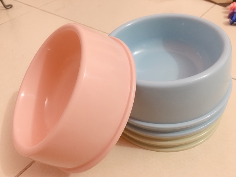 Bát nhựa đơn cho chó mèo