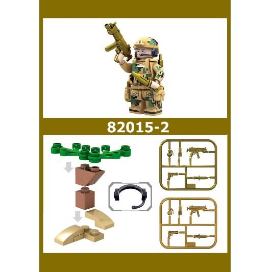 [HCM]Combo 8 bộ lắp ráp lego lính biệt đội Sói Lửa 82015