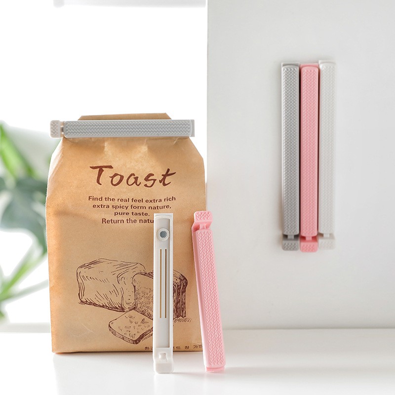 [3-5/8 Hoàn Tiền 25%] - Set 2 kẹp miệng túi thực phẩm có nam châm dán note tủ lạnh KNSTORE