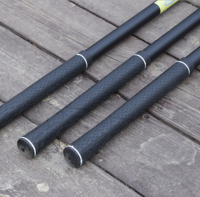 Cán vợt carbon câu đài 2,1m đen