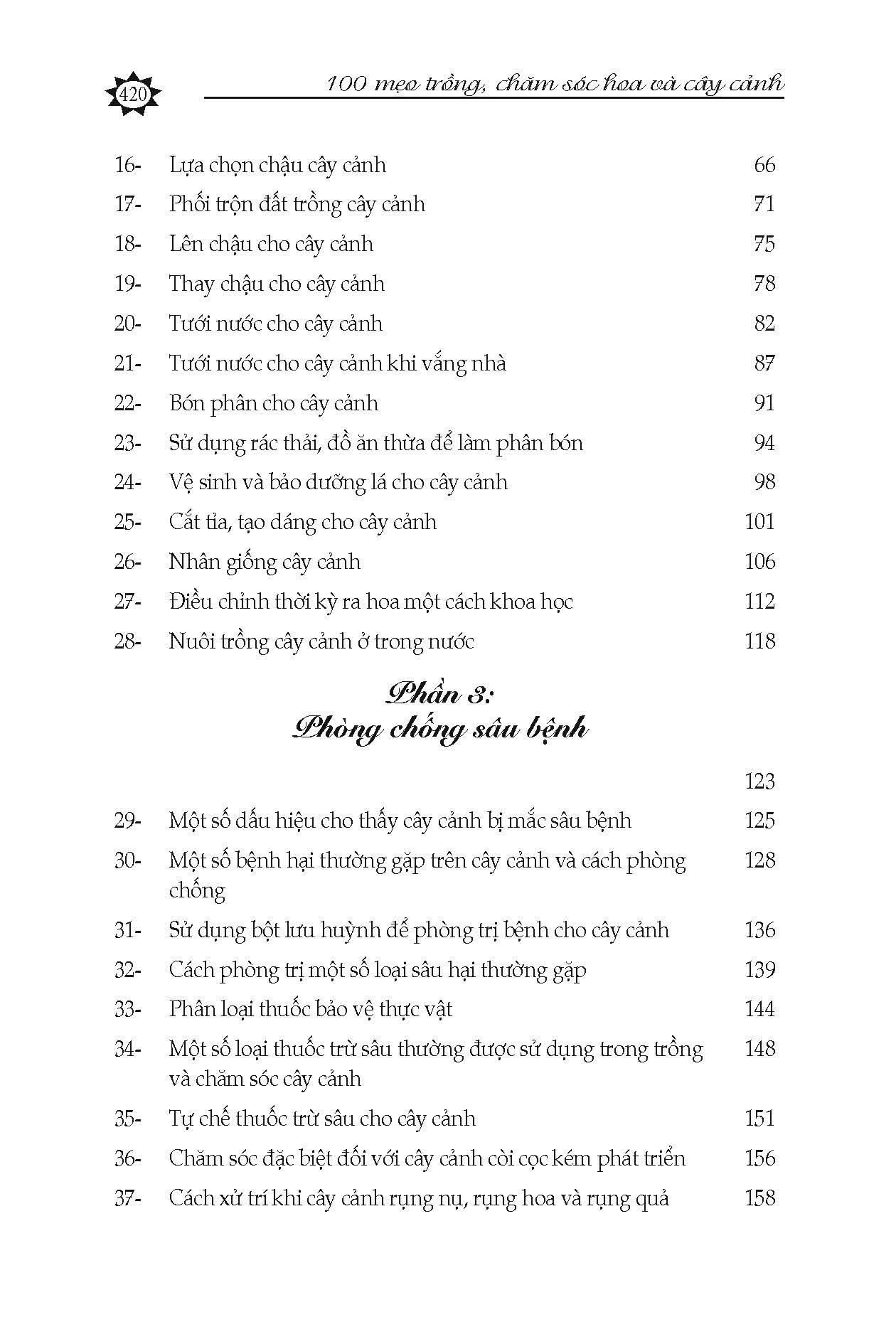 100 Mẹo Trồng Chăm Sóc Hoa Và Cây Cảnh