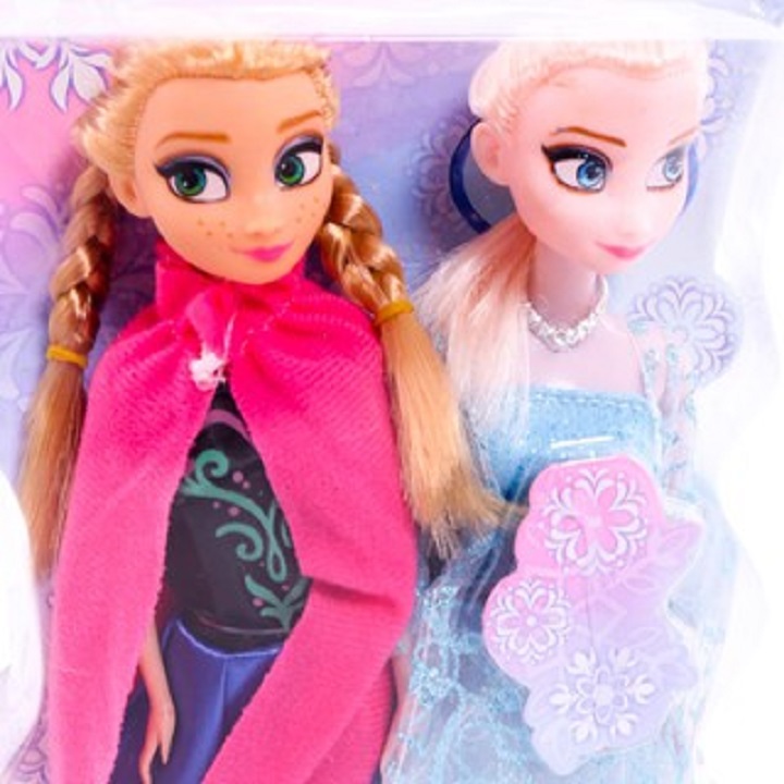 BỘ 2 BÚP BÊ CÔNG CHÚA ANNA VÀ ELSA CHO BÉ