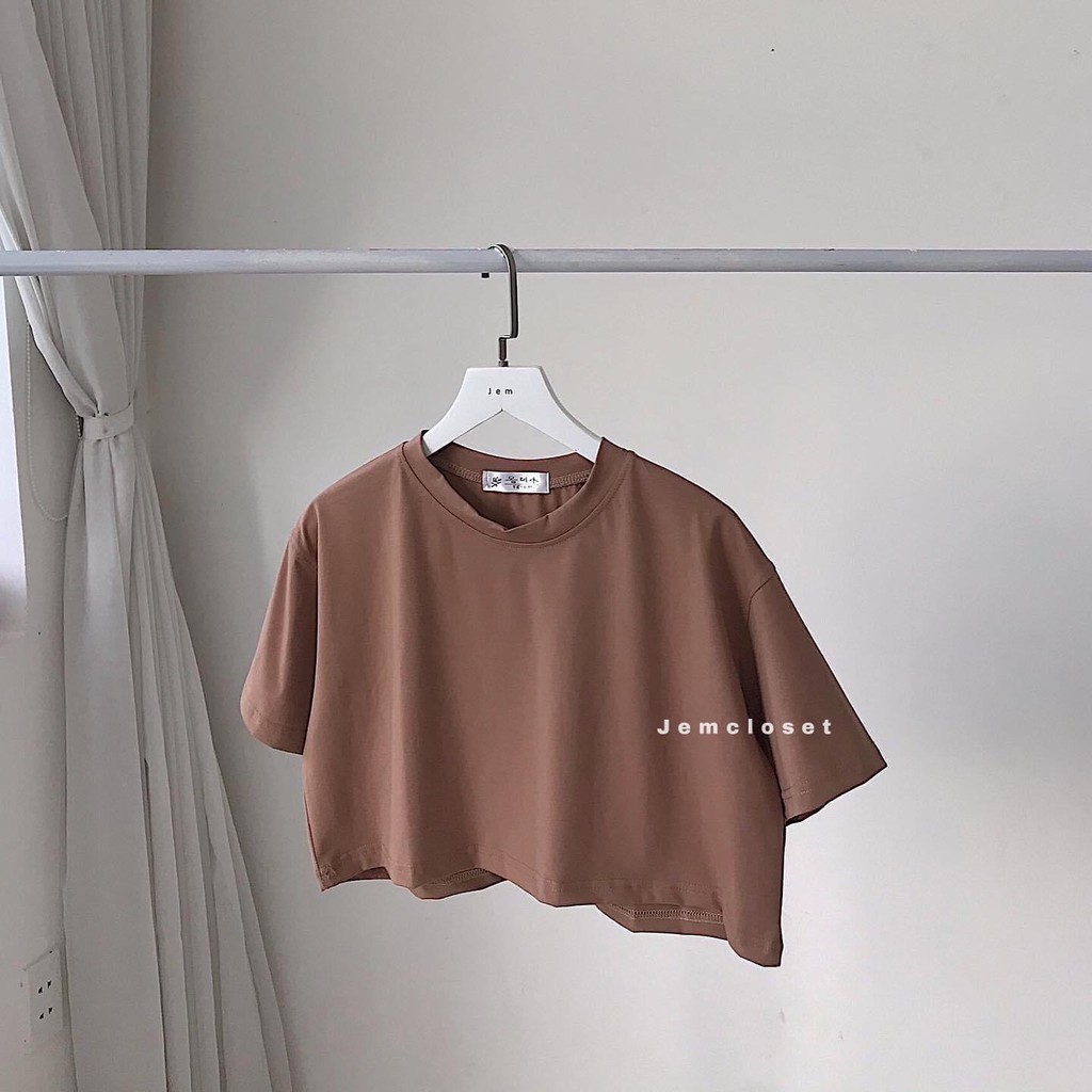 Áo Croptop Trơn ABI - 10084 (JEM CLOSET)