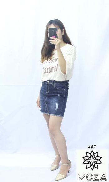 CHÂN VÁY JEAN(BÒ)CÓ QUẦN LÓT BÊN TRONG