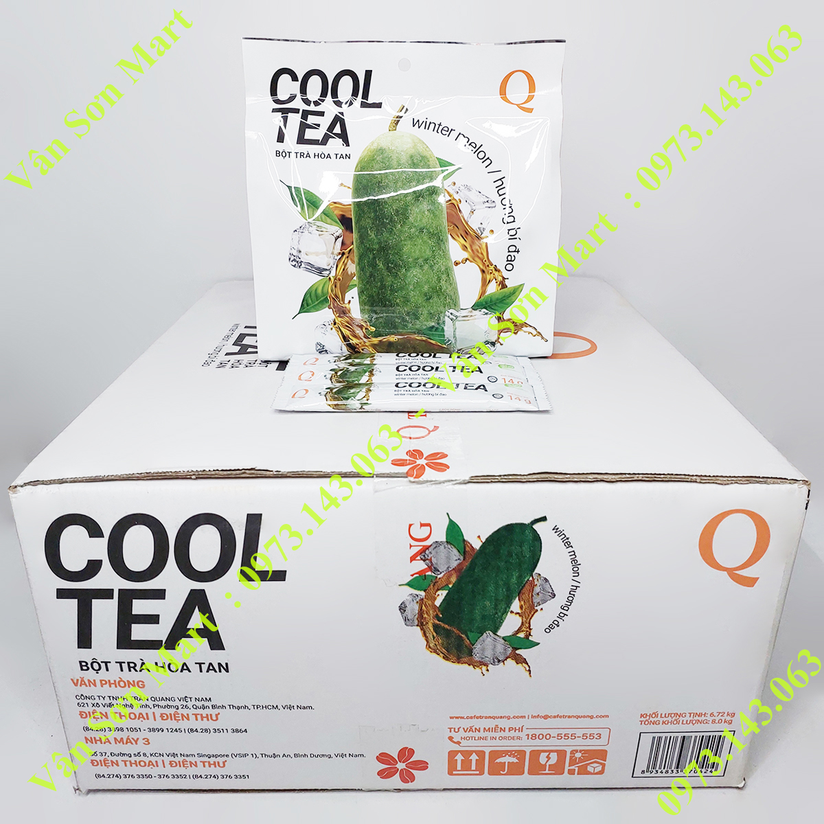 Trà Bí Đao Cool Tea Trần Quang bịch 336g (24 gói dài x 14g)