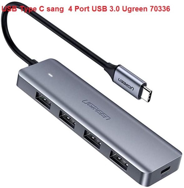 Bảng giá Bộ chia Hub USB Type C sang  4 Port USB 3.0 Ugreen 70336 Phong Vũ
