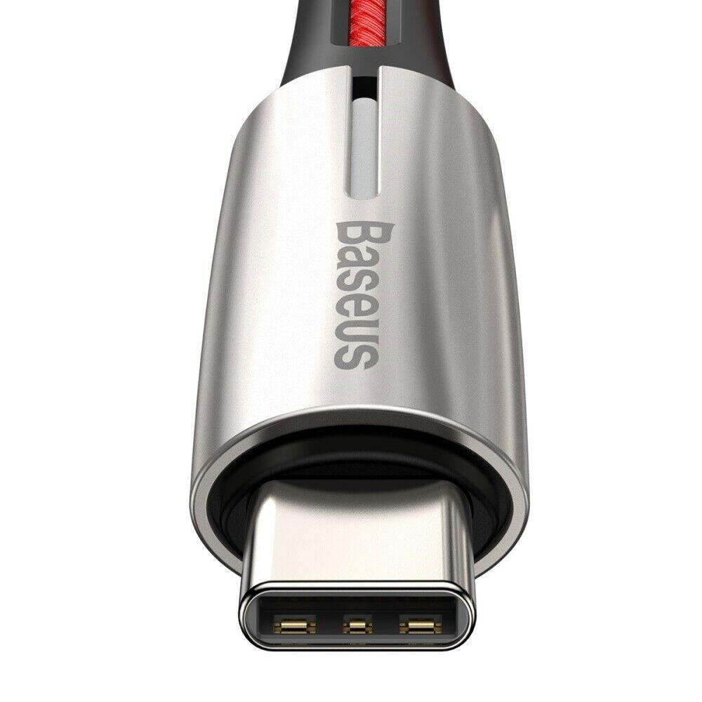 Cáp sạc nhanh & truyền Data Baseus Water Drop-Shaped Lamp C to C Dài 2M (3A, 20V, 60W, Power Delivery, QC3.0 Quick Charge Flash Charge & Data Cable )