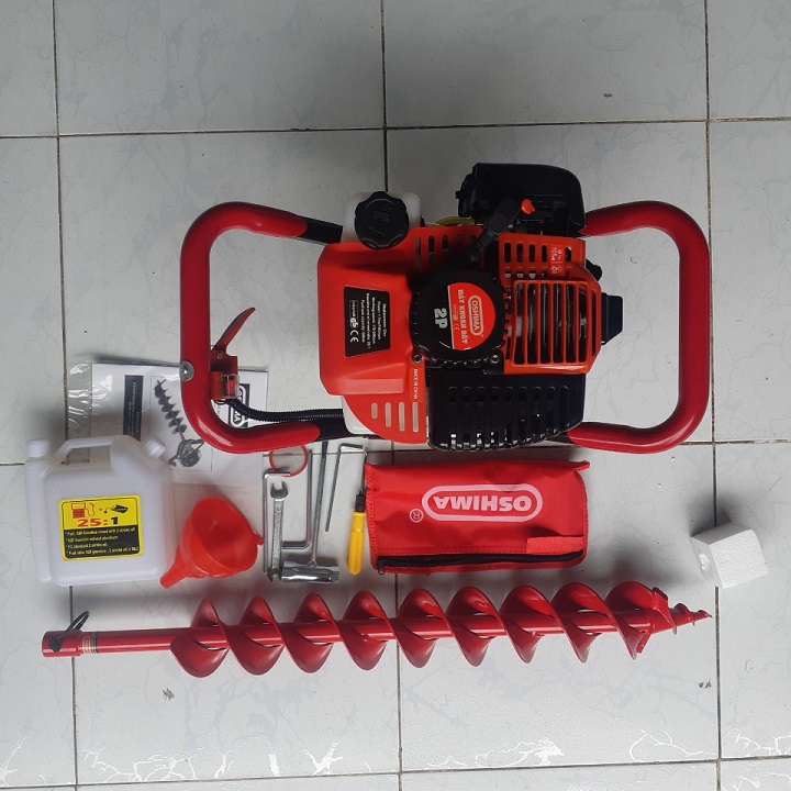 Máy khoan đất oshima 2p kèm mũi khoan 150mm
