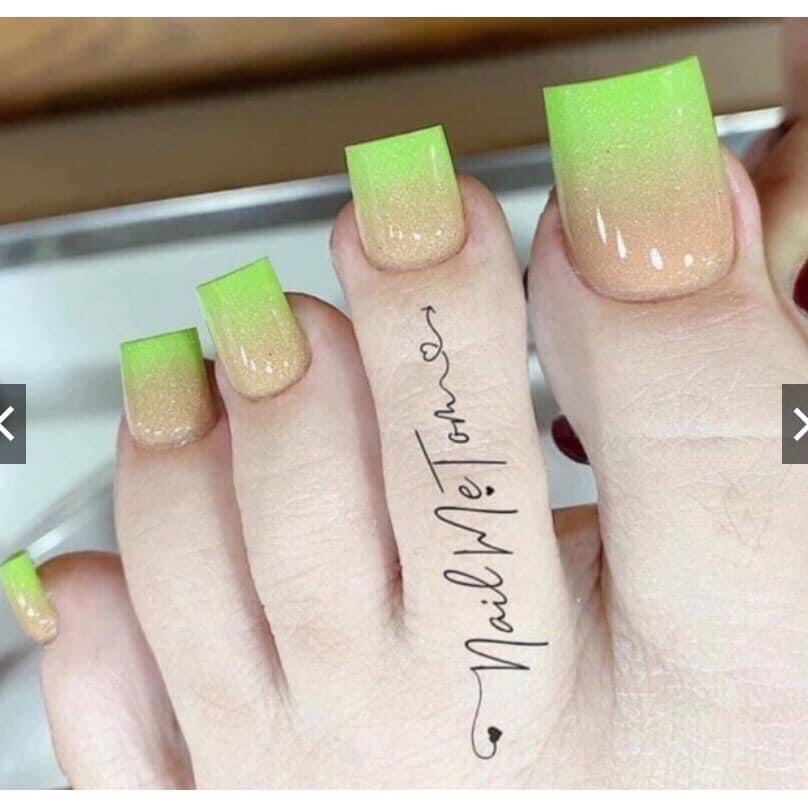 Móng tip(móng nối) chân đắp bột ,đắp gel