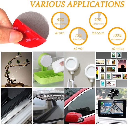 Bộ 10 miếng dán keo 2 mặt cường lực 3M VHB
