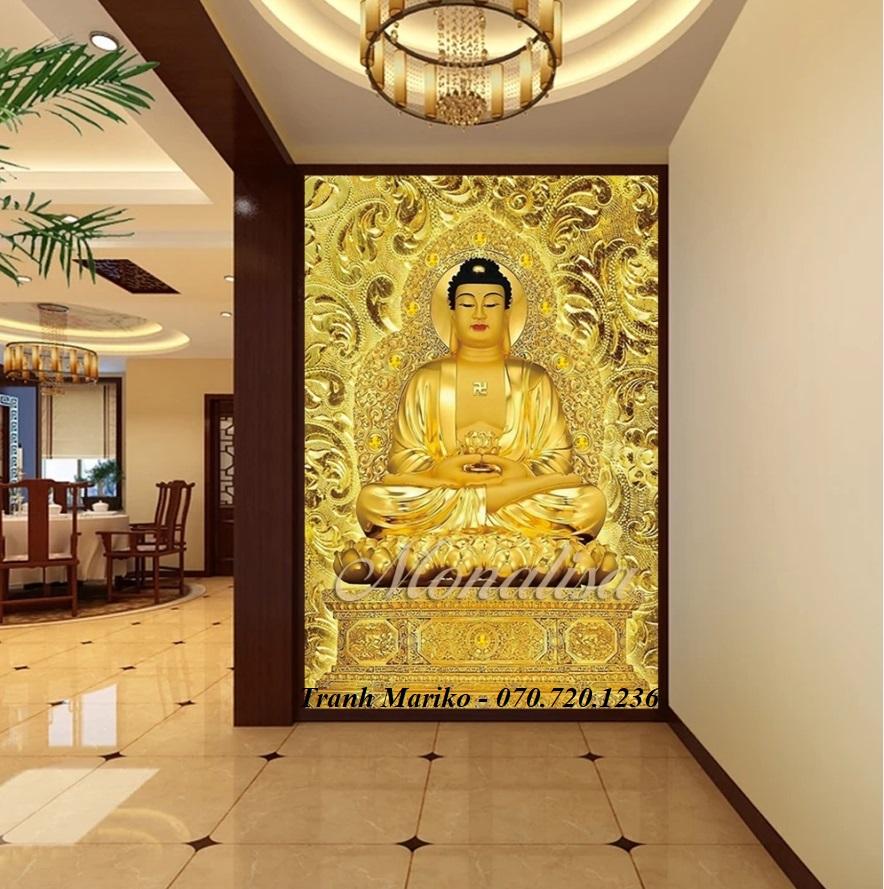 [HCM]Tranh Đính Đá Phật Adi Đà Y8094  50x70cm