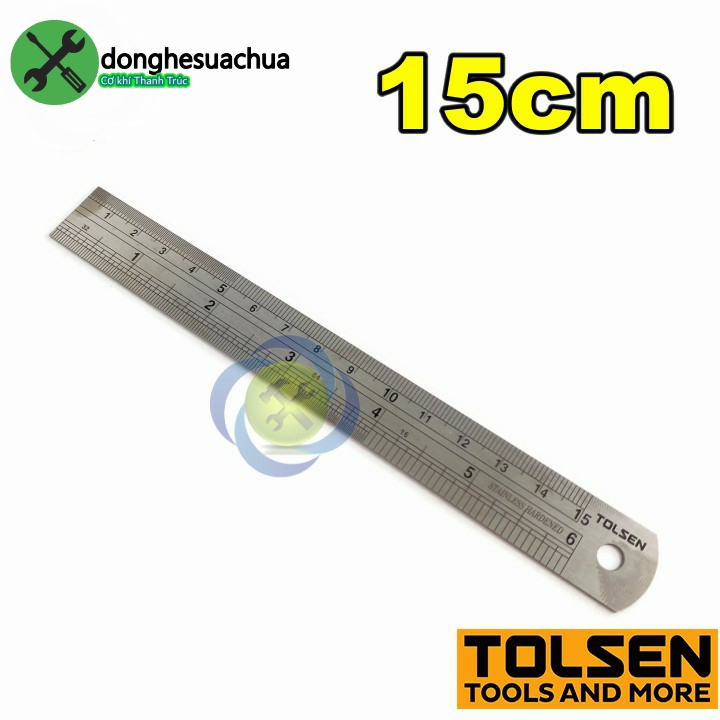 Thước lá 150mm tolsen 35024 kích thước 150mm x 19mm x 0.8mm